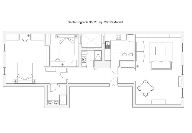 Apartamento en Madrid - M (SEN352)Elegante y luminoso piso en el corazón d Apartamento en Madrid - M (SEN352)Elegante y luminoso piso en el corazón d