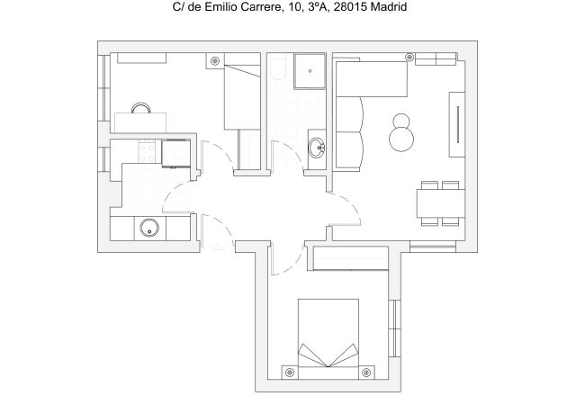 Apartment in Madrid - M (ECA103)Acogedora vivienda de 2 dormitorios en C Apartment in Madrid - M (ECA103)Acogedora vivienda de 2 dormitorios en C